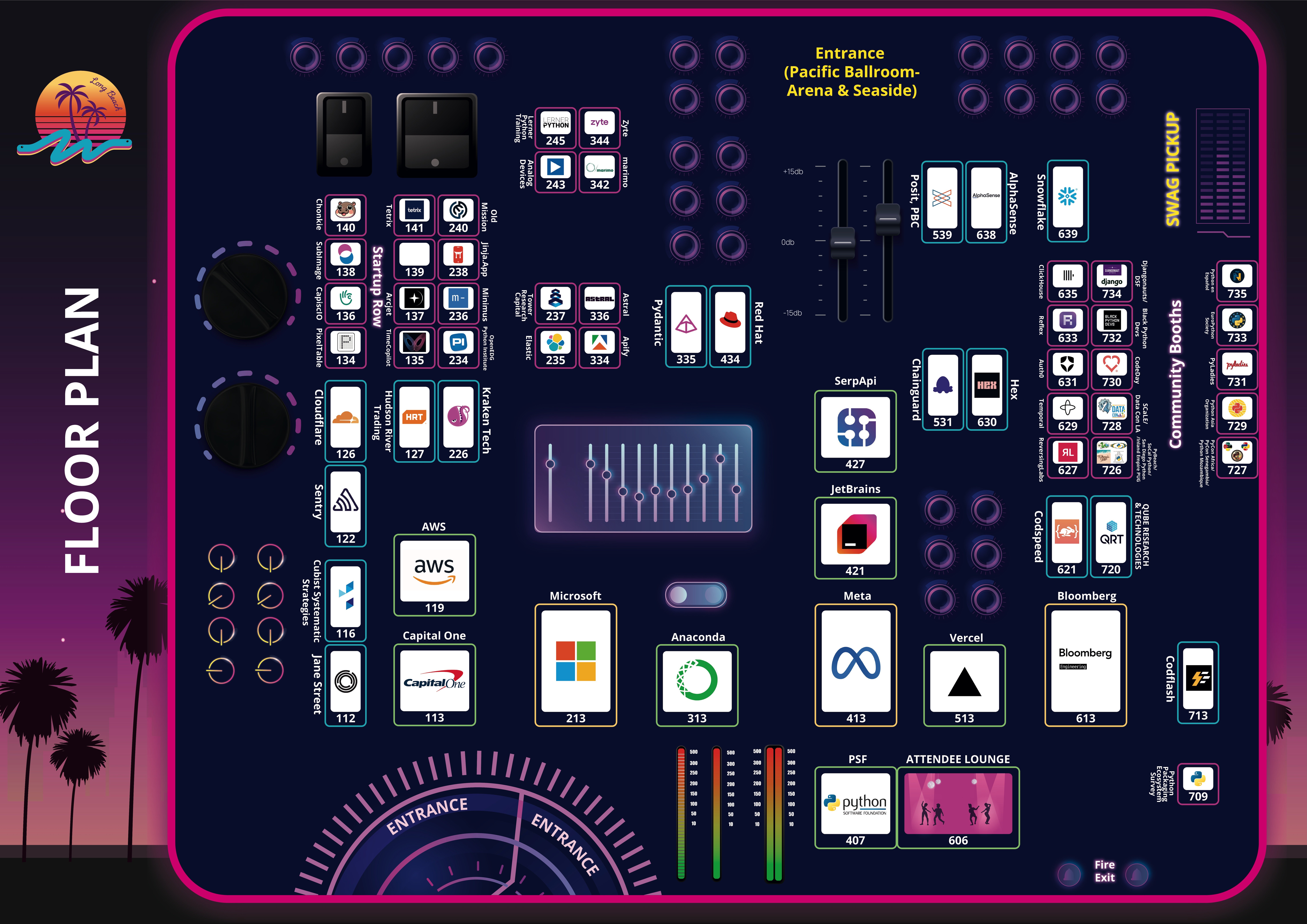 PyCon US Job Fair Floor Plan