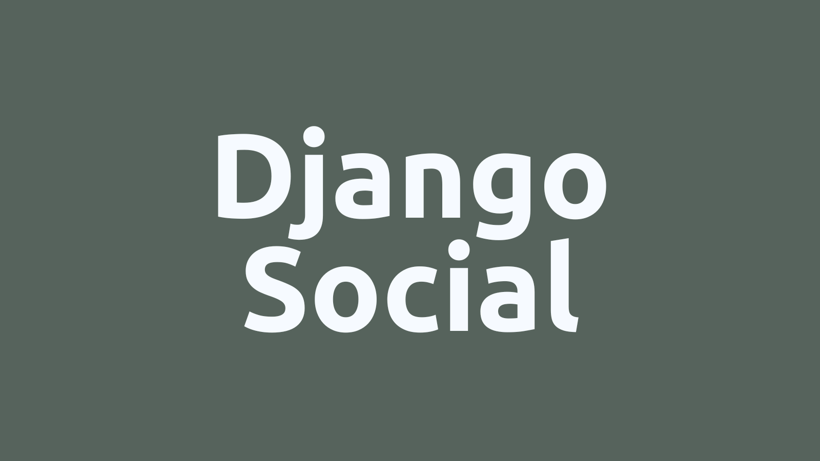 DjangoSocial